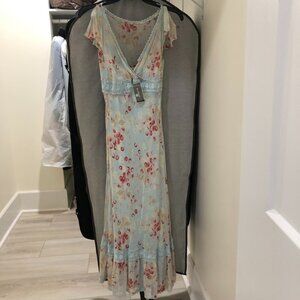 Express Multicolor Flower Silk Lining Women Sundress Size 2 NWT